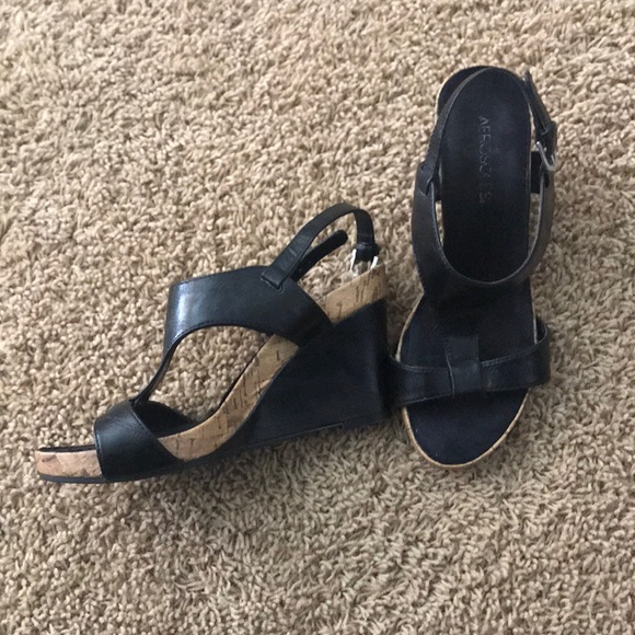AEROSOLES Shoes - Very cute black wedges